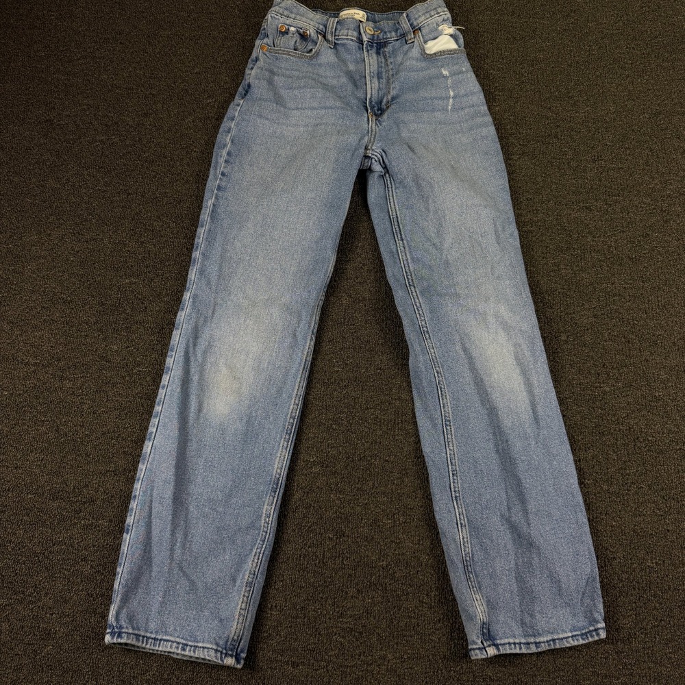 Abercrombie & Fitch Jeans Womens 24/00 90s Straight Ultra High Rise Blue EUC